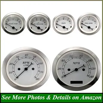 MOTOR METER RACING 6 Gauge Set Classic Instruments